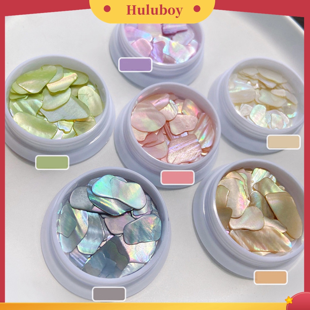 Huluboy Huluboy♡ 1 Kotak Dekorasi Kuku Ultra Tipis Warna Permen Untuk Manicure