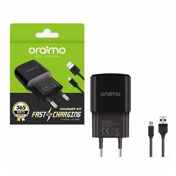 Oraimo 2A Europe Charger Kit CU-60AR+CD-52BR