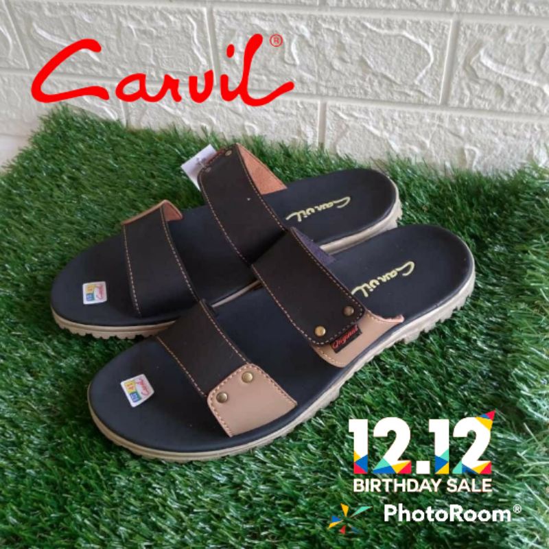 sandal kulit pria/sandal slide/sandal kulit carvil B2