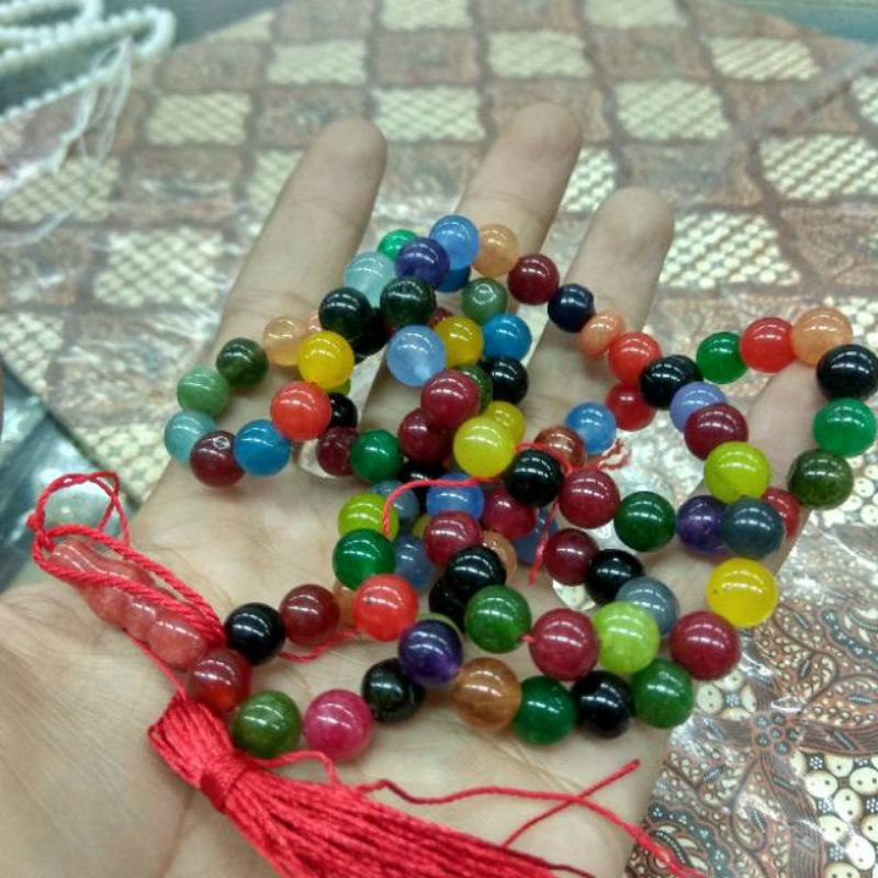 Tasbih Batu Alam 99 Butir Tali Super Kuat