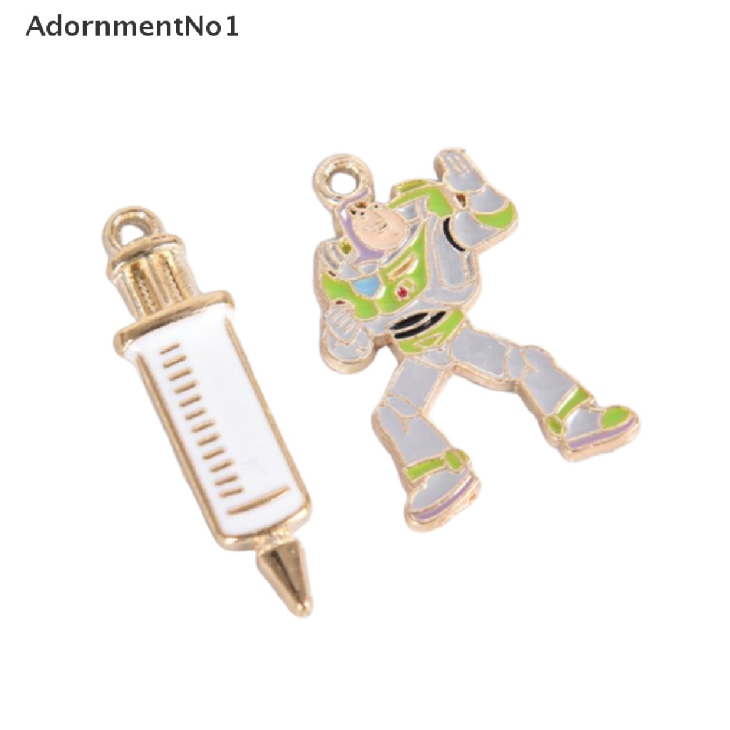 (AdornmentNo1) 10pcs / Set Liontin Enamel Bentuk Kincir Angin Warna Pelangi Bahan Alloy Untuk DIY Perhiasan Charms