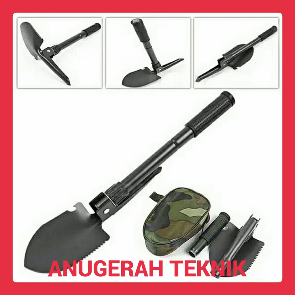 Pacul Sekop Lipat  / Cangkul Militer Portablel Survival Tools / Cangkul Camping
