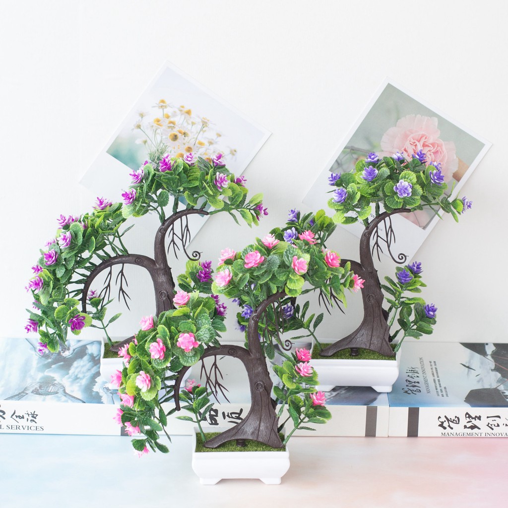 Kunataruma Pot Tanaman Besar Hias Bunga Plastik Artificial Daun Rambat Dekorasi Monstera Kering-4