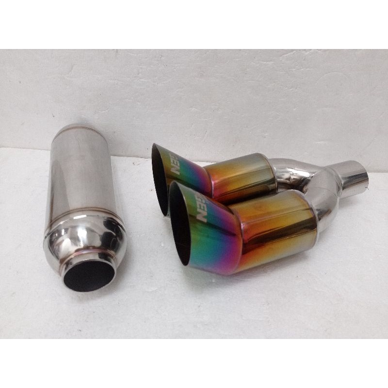 KNALPOT RACING MOBIL 5ZIGEN PELANGI + RESONATOR UNTUK SEMUA JENIS MOBIL / UNIVERSALL