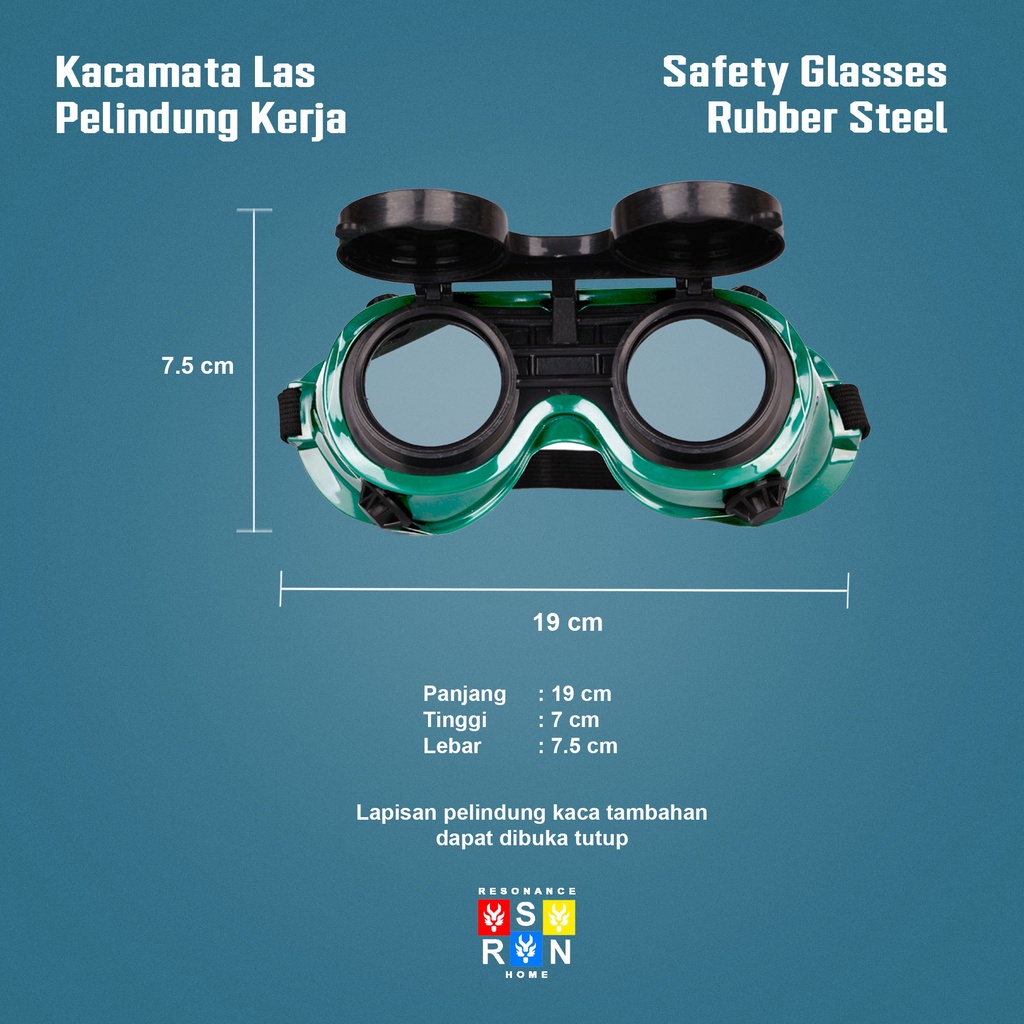 Kacamata Safety Las / Safety Glasses / Resonance Home