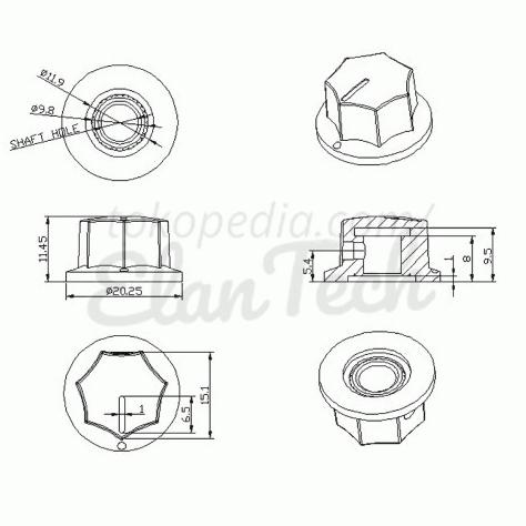 Knob Potensio MXR Style Clone Ungu Purple Knop Efek Gitar elant33 Juara