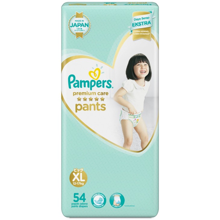 Pampers Premium Soft Pants Celana XL54 XL 54 XL-54 pampers popok anak murah promo pampers