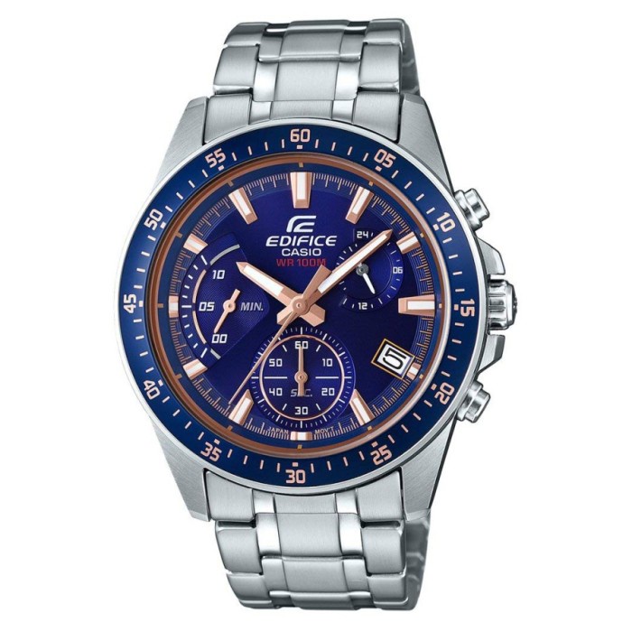 Casio EDIFICE EFV-540D-2AVUDF Jam Tangan Pria Analog Stainless Biru