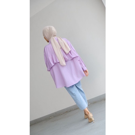 RYU TOP OVERSIZED / KEMEJA WANITA / KEMEJA ATASAN WANITA-Lilac