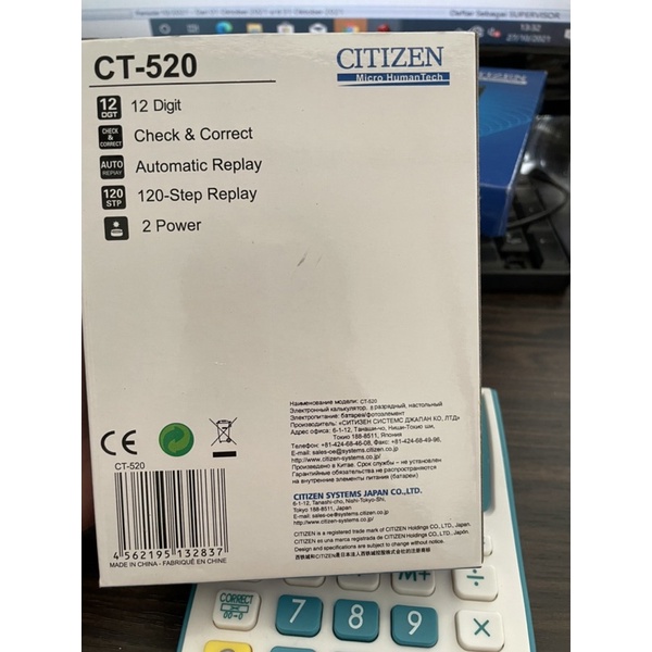 KALKULATOR CT-520 CITIZEN