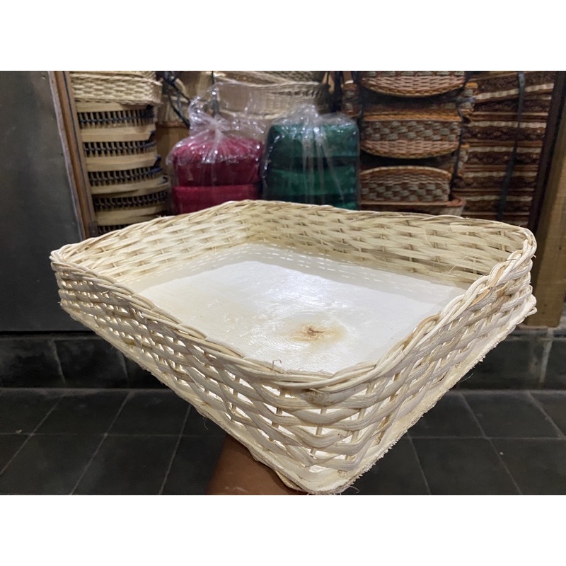 

[Size XL] Keranjang Rotan Parcel | Kotak Hantaran Rotan | Keranjang Buah Rotan | 30x40 cm
