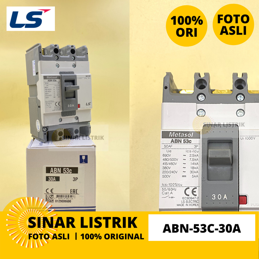 LS MCCB NFB ABN-53C-30A ABN 53C 30A
