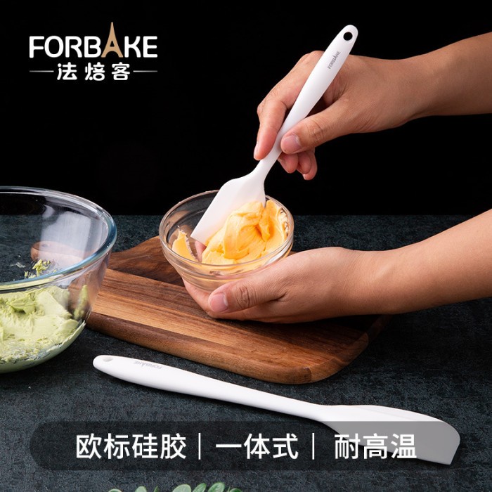 forbake white small spatula 21cm tanpa sambungan tahan panas