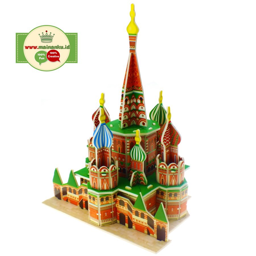 Mini Puzzle 3D | SAINT BASILS | Puzzle Bentuk Istana - 1690-12