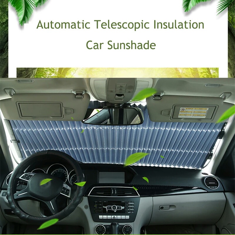 Tirai Pelindung Anti Panas Mobil Otomatis  Sun Shade Shield 70 Cm