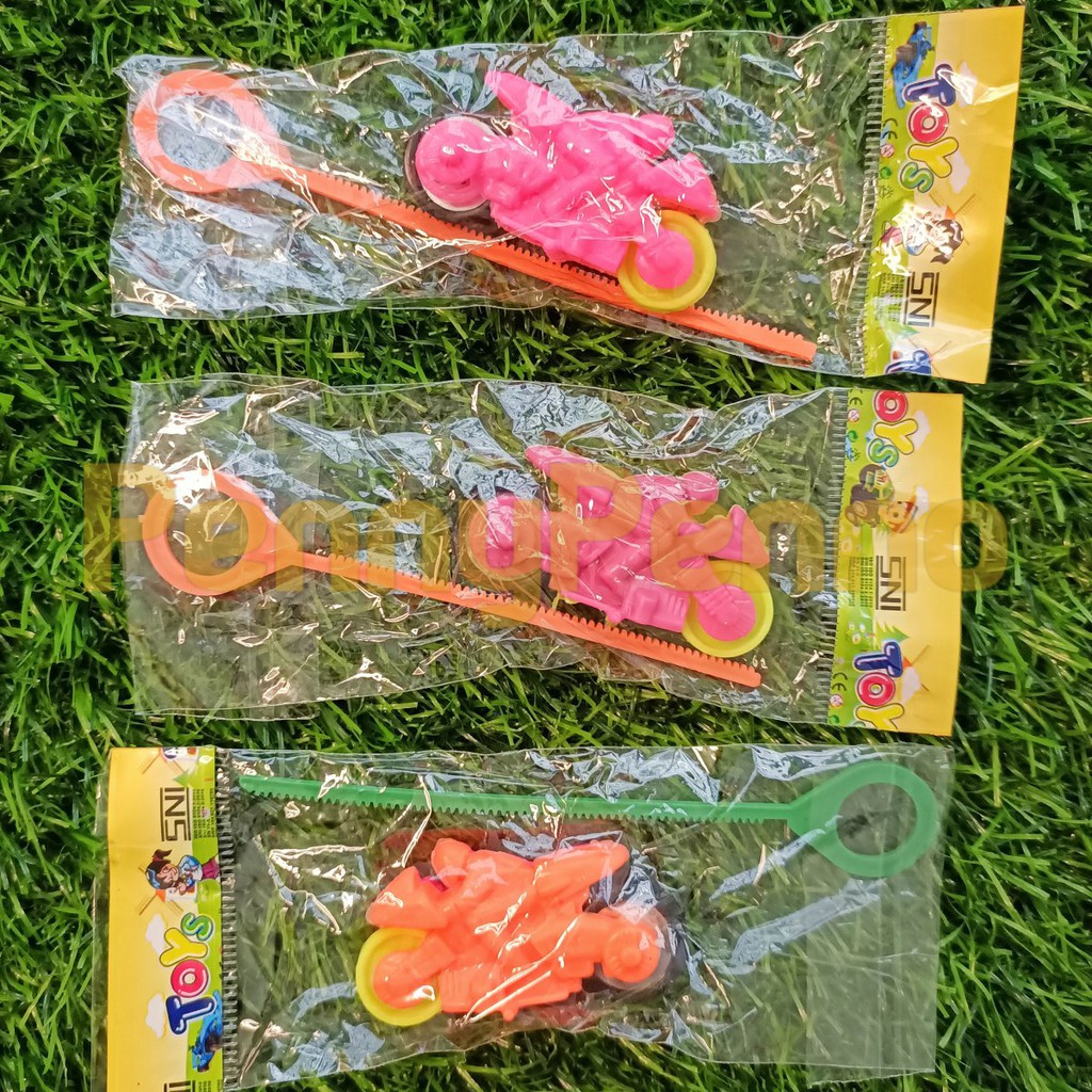 Mainan Anak Motor Sepeda Tarik Plastik / Mainan Sepeda Lucu Unik