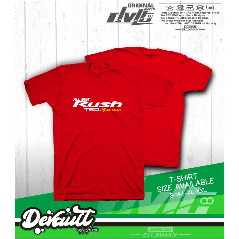 Kaos / T-shirt Toyota All New Rush 2018 TRD Sportivo Logo Murah  -MD Cloth