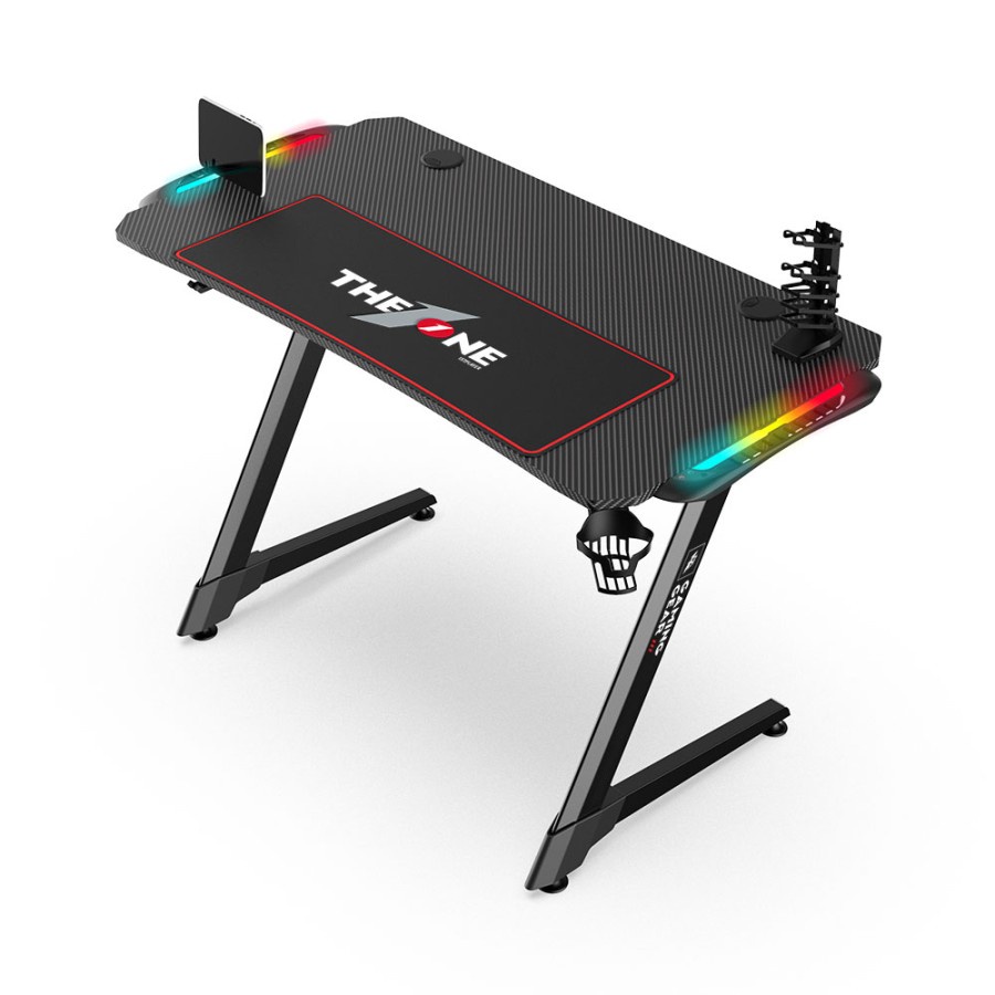 1STPLAYER AZ1-1260 Gaming Desk - Enthusiastic Battlefield &amp; Immersive RGB Lighting Design