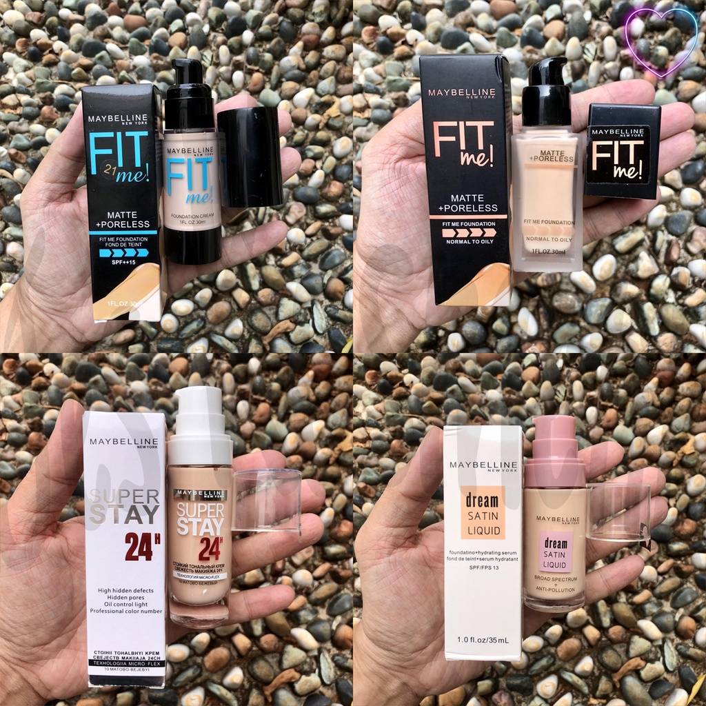 MYB Foundation Kaca Fit Me / Superstay / Dream Satin / Grosir Kosmetik