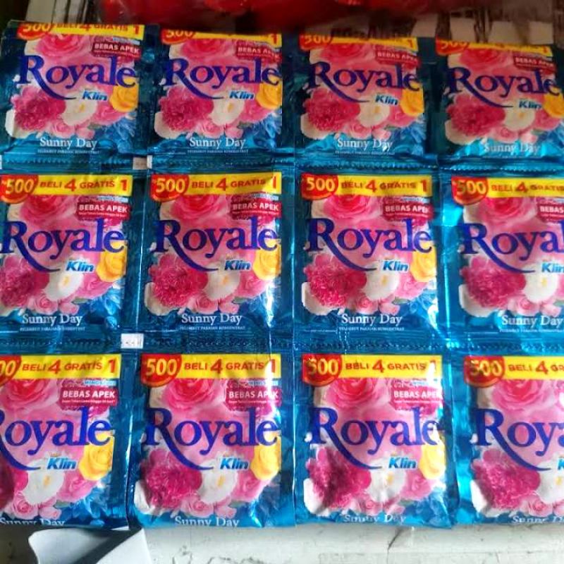 ROYALE DAN DOWNY SACHET RENTENG ISI 12 || PEWANGI PAKAIAN (RANDOM)