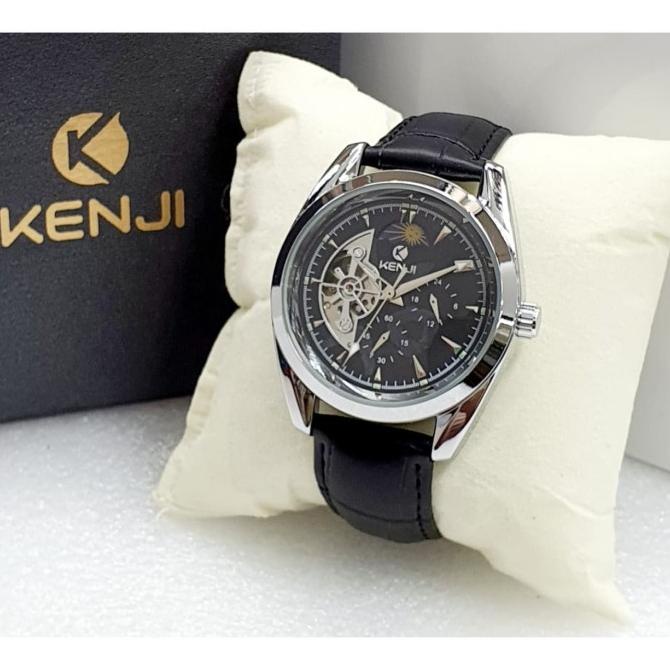 Jam Kenji Original KJ-601 otomatis Jam cowok tanpa baterai Elegan Mewa
