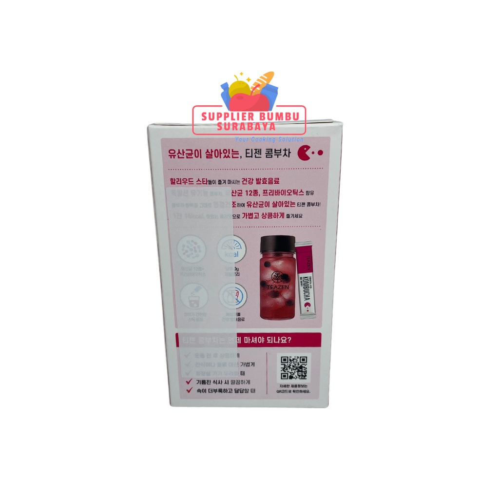 Teazen Kombucha Tea Teh Diet Detox Korea Citron Berry Lemon Kemasan BOX isi 10 Sachet