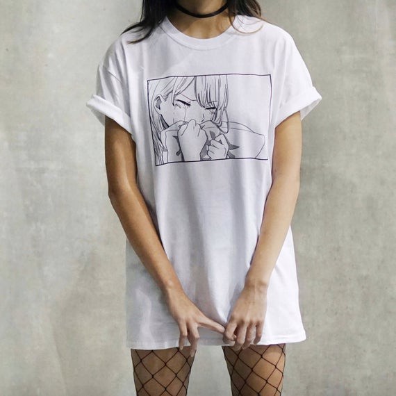 Tshirt SAD Girl Lineart ( bisa untuk cowok dan cewek )