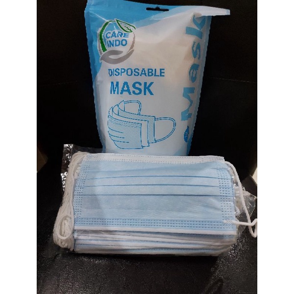 masker earloop 50pc 3ply sachet/ box