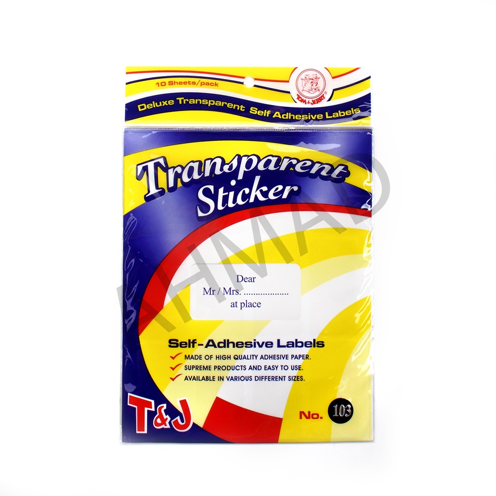 

Tom&Jerry Deluxe Label Undangan Transparant 103 - 127 [ PAD ]