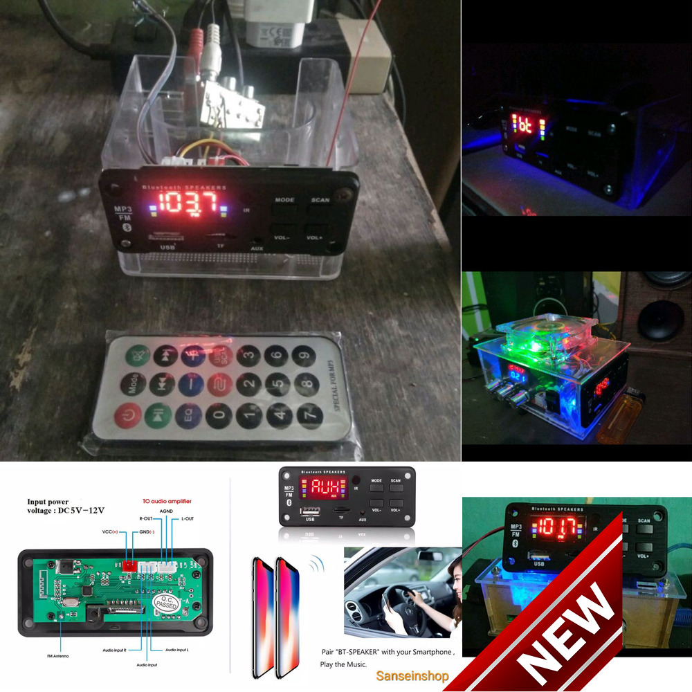 Modul MP3 Bluetooth 5V 12V Modul Bluetooth MP3 Wireless
