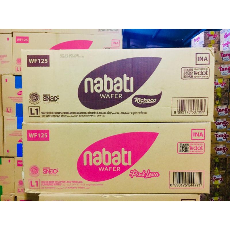 Wafer Nabati 125 gram 1 Karton/Dus Isi 24 Pcs