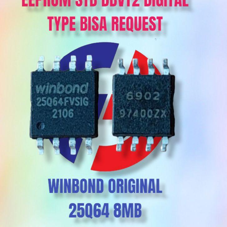Stok Terbaru EEPROM STB DVBT2 SETOBOX DIGITAL WINBOND 25Q64 8MB