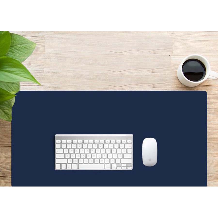 Mouse Pad PU Leather XL Double Side navy orange