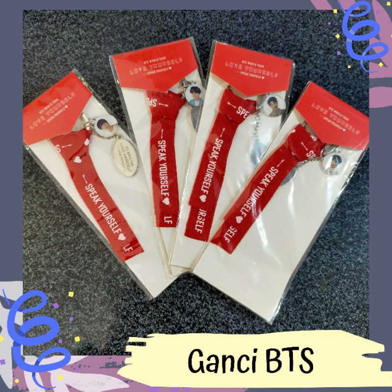 Gantungan Ganci Keyring Lanyard BTS Speak Yourself