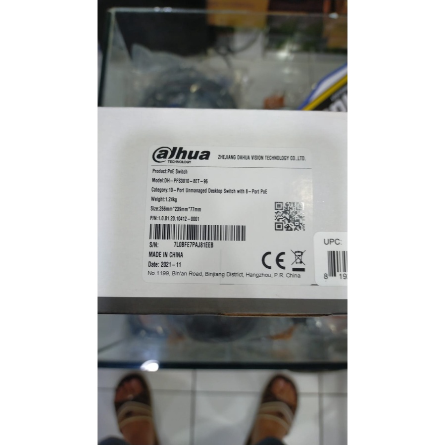 DH-PFS3010-8ET-96 DAHUA POE SWITCH HUB 8 PORT POE + 2 PORT GIGABYTE