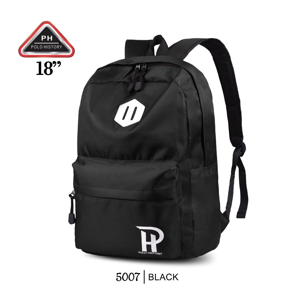 ( RSBY ) TAS RANSEL SEKOLAH  POLO HISTORY 5007 ' 18 RANSEL UNISEX FASHION / WATERFROOF