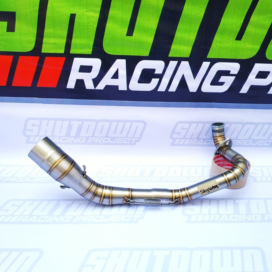 Pipa Leher Knalpot Racing Suzuki Skywave Full Stainless