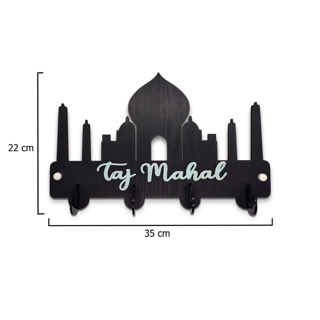 Rak Dinding TAJ MAHAL ( dengan 4 buah hook gantungan ) MB1001