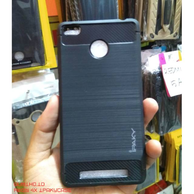 CASE XIAOMI REDMI 3S REDMI 3X REDMI 3 PRO  SOFT CASE IPAKY CARBON FIBER XIAOMI REDMI 3X 3S 3PRO