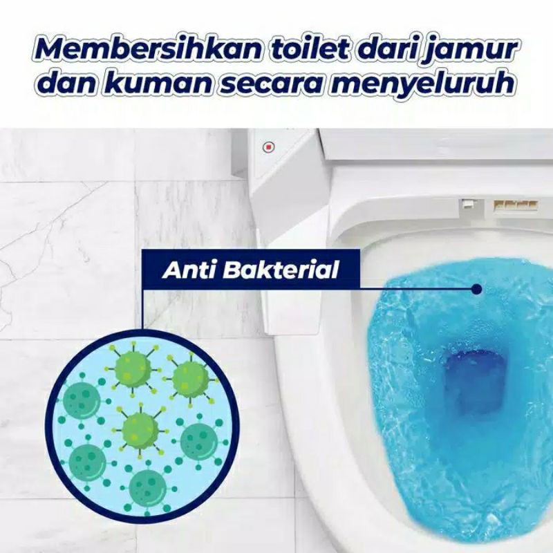 Bagus SiBiru isi 2 50gr Pembersih Closet Anti Bakteri Penyegar kloset 50 gr Biru Original