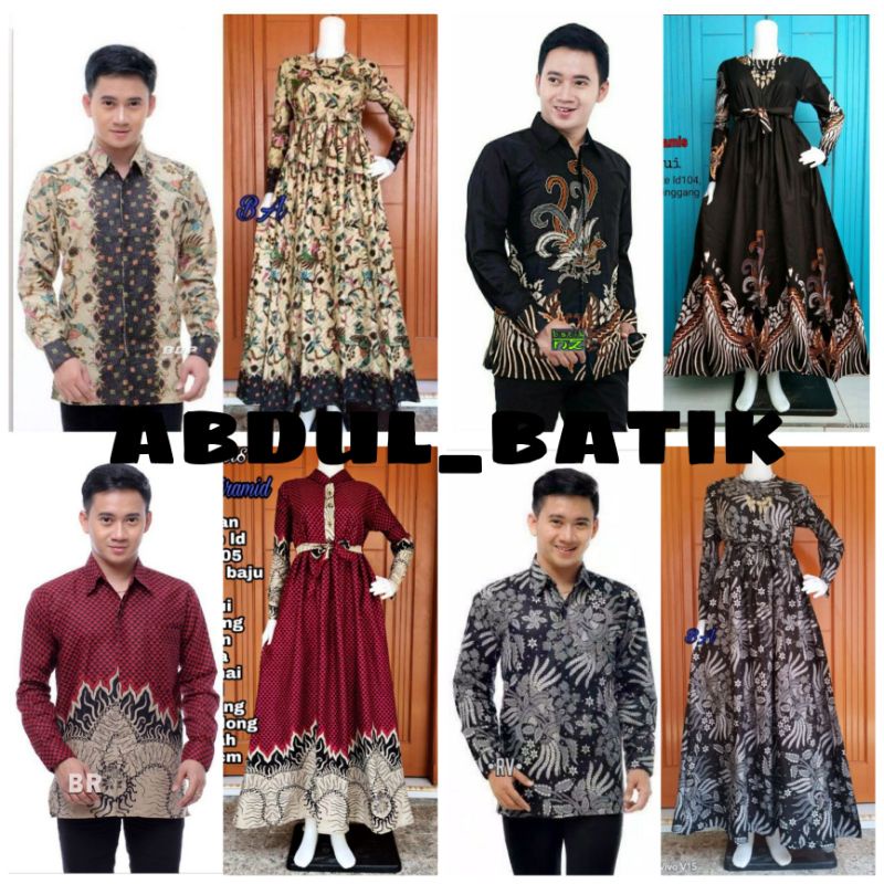 Maura Couple (COD) - Sania Ruffle Batik Couple ori Ndoro jowi DNT Garansi Termurah Shopee