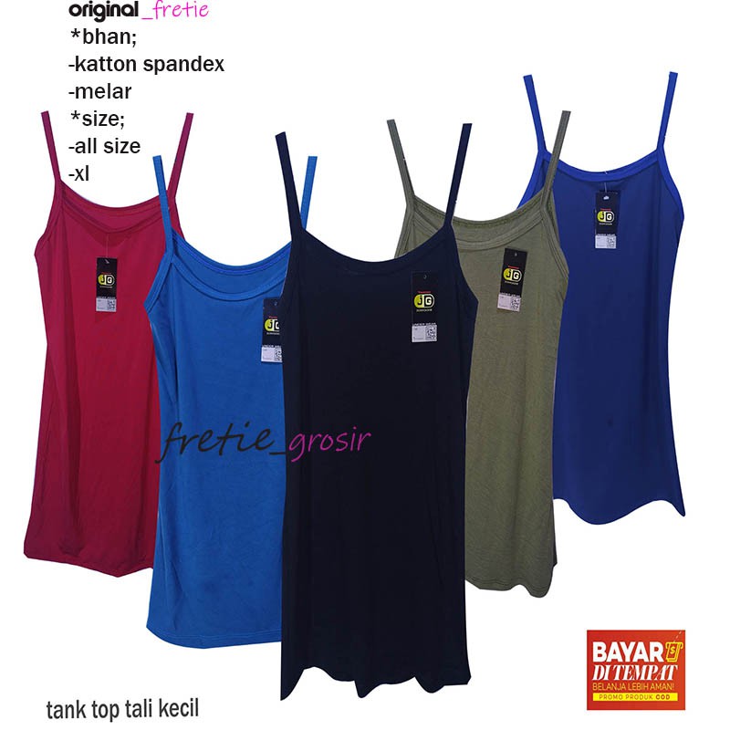 tank top 3 Pcs dalaman wanita TANK TOP tali kecil model korea XL&amp; allsize (SML) tangtop modis tali ke