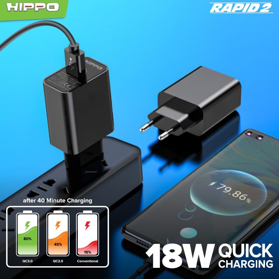 Hippo Adapter Charger Rapid 2 Quick Charge 3.0 18W