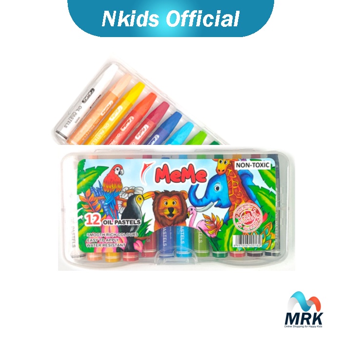 

Crayon Warna Pastel Meme Set / Cat Gambar Anak 12 Warna