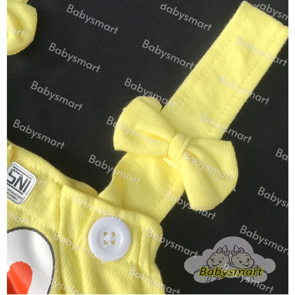 Babysmart - Setelan Baju Anak/Bayi Perempuan Cewek model Jumper/Romper/Hansop motif RABBIT LITTLE SNI umur 3-12 bulan