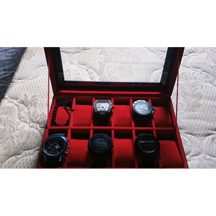 Kotak Tempat Jam Tangan Isi 12 Box Jam Watch Box