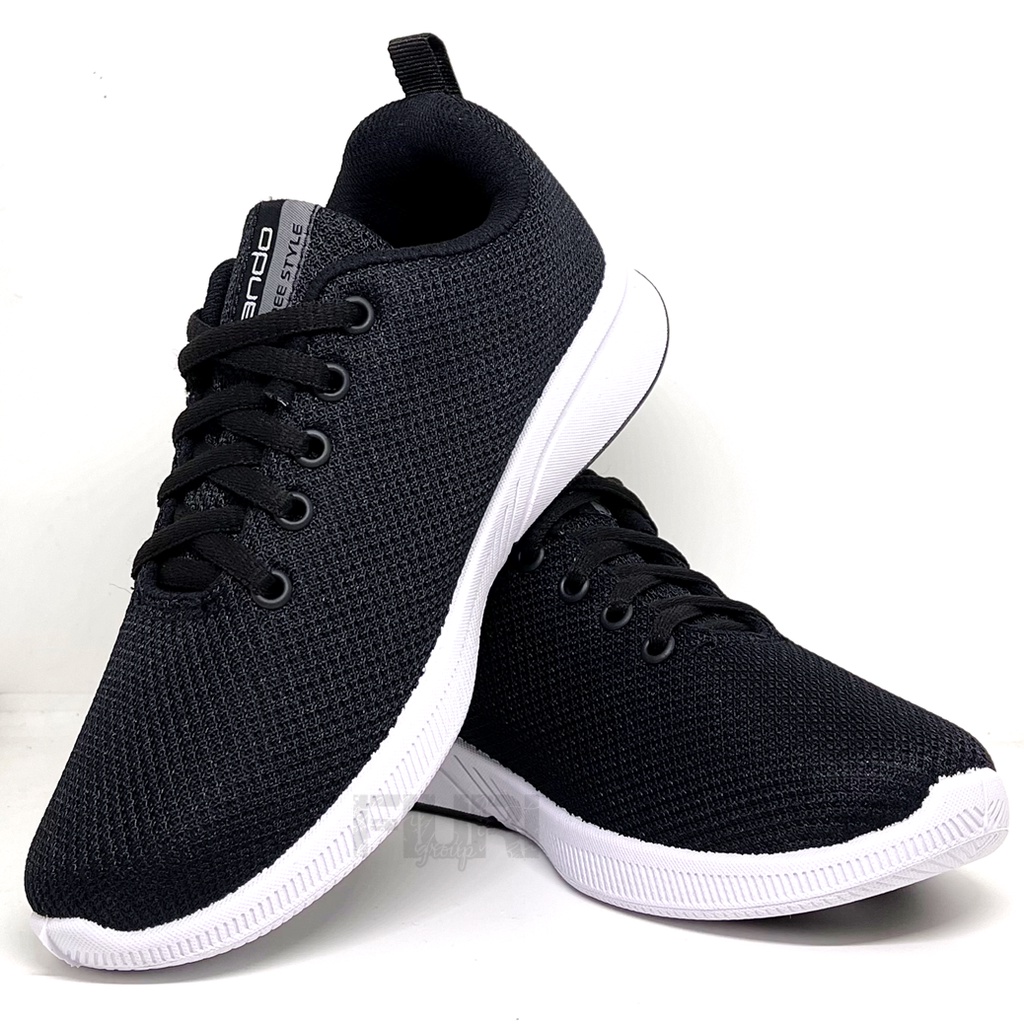 FIURI - ANDO ORIGINAL - EMILIA 33-40 HITAM PUTIH - SEPATU SNEAKERS SPORT KANVAS SOL KARET ANAK PEREMPUAN - SEPATU KETS TRENDY WANITA - SEPATU OLAHRAGA LARI FITNES SENAM KERJA KULIAH SEKOLAH SD SMP SMA BERTALI CEWEK MURAH PROMO DISKON BONUS KAOS KAKI