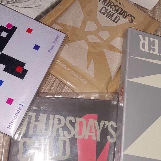 album TXT minisode1 r ver, minisode2 mess ver, tear yeonjun