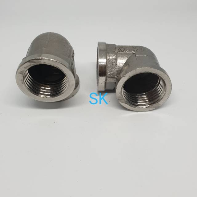 Elbow / Knee Stainles Steel 304 Drat Dalam 1/2&quot; - Keni Drat Dalam Stainles