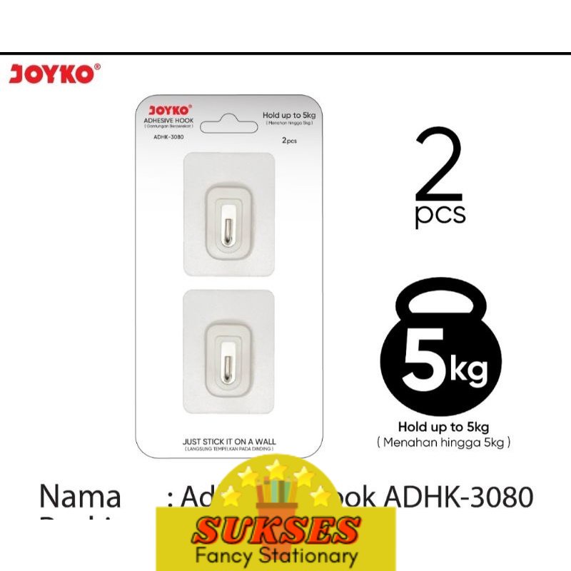 Adhesive Hook / Gantungan Joyko ADHK 3080